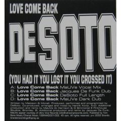 Desoto - Desoto - Love Come Back - Brando Recordings 1