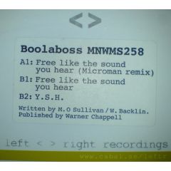 Boolaboss - Boolaboss - Free Like The Sound You Hear - Left < > Right Recordings