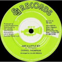 Carrol Thompson - Carrol Thompson - Just A Little Bit / A Happy Song - S&G Records