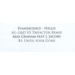 Evanescence / Max Graham Feat. J. Jacobs - Evanescence / Max Graham Feat. J. Jacobs - Hello / I Know You're Gone - White
