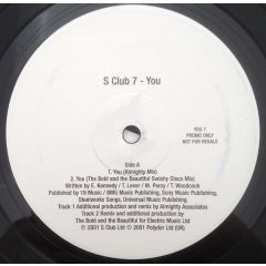 S Club 7 - S Club 7 - YOU - Polydor