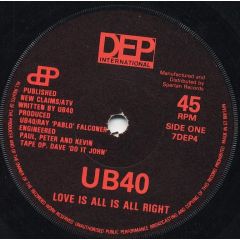 Ub40 - Ub40 - Love Is All Is All Right - Dep International