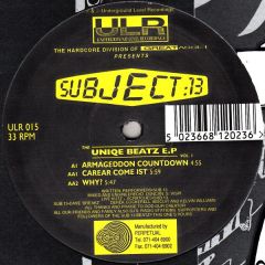 Subject 13 - Subject 13 - The Uniqe Beatz EP - ULR