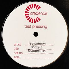 Lee Cabrera - Shake It - Credence