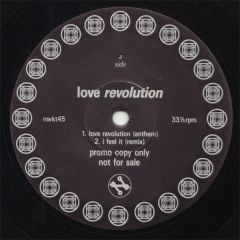 Love Revolution - Love Revolution - Love Revolution / I Feel It - Network