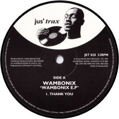Wambonix - Wambonix - Wambonix E.P - Jus Trax