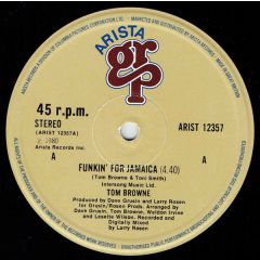 Tom Brown - Tom Brown - Funkin For Jamaica - Arista