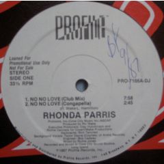 Rhonda Parris - Rhonda Parris - No No Love - Profile