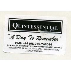 Quintessential - Quintessential - A Day To Remember - B.I.T. Productions