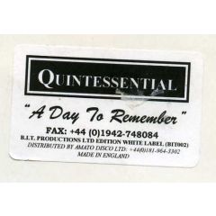 Quintessential - A Day To Remember (Ltd Edition) - BIT 