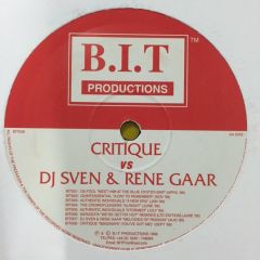 Critque Vs DJ Sven & Rene  - Critque Vs DJ Sven & Rene  - Imaginary(You'Ve Got Me) - BIT 