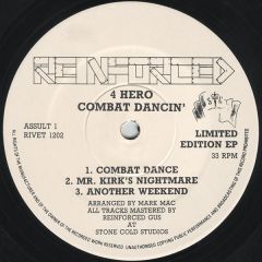 4 Hero - 4 Hero - Combat Dancin' - Reinforced Records