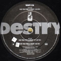 Destry - Did You Find A Heart - Desire Records