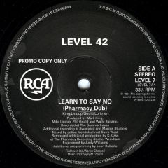 Level 42 - Level 42 - Learn To Say No - RCA