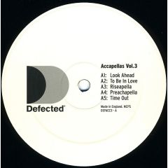 Defected Presents - Defected Presents - Accapellas Vol.3 - Defected