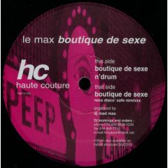 Mad Max - Mad Max - Boutique De Sexe - Haute Couture