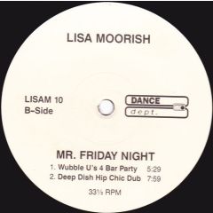 Lisa Moorish - Lisa Moorish - Mr Friday Night - Dance Dept