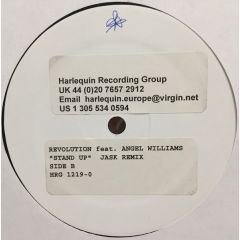 Revolution Feat.Angel Williams - Revolution Feat.Angel Williams - Stand Up (Remixes) - Harlequin 19