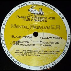 Pablo Gargano - Pablo Gargano - Mental Pabvlvm E.P. - Rabbit City Records