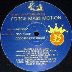 Force Mass Motion - Force Mass Motion - Escape - Rabbit City