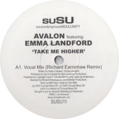 Avalon Featuring  Emma Lanford - Avalon Featuring  Emma Lanford - Take Me Higher  - suSU