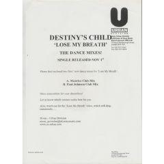 Destiny's Child - Destiny's Child - Lose My Breath (Dance Remixes) - Columbia