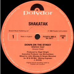Shakatak - Shakatak - Down On The Street - Polydor