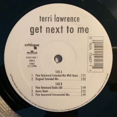 Terri Lawrence - Terri Lawrence - Get Next To Me - 	Critique