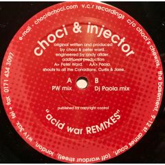 Choci & Injector - Choci & Injector - Acid War Remixes - V.C.R