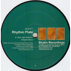 Rhythm Plate - Rhythm Plate - New Jack Infection / Ewok Disco - Bluem Recordings