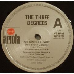 The Three Degrees - The Three Degrees - My Simple Heart / Hot Summer Night - Ariola