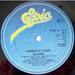 Umberto Tozzi - Umberto Tozzi - Gloria - Epic