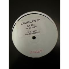 Sol Ray - Sol Ray - Are You Ready - Solar Trax