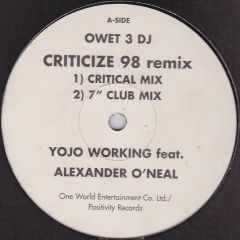 Yojo Working - Yojo Working - Criticize 98 - Positivity Records