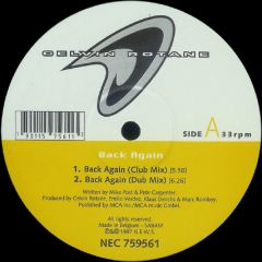Celvin Rotane - Celvin Rotane - Back Again / Theme From Magnum - Nec Records