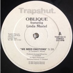 Oblique - Oblique - We Need Emotions - Trapshut