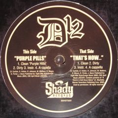 D12 Feat Eminem - D12 Feat Eminem - Purple Pills - Shady Records