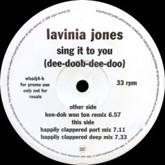 Lavinia Jones - Lavinia Jones - Sing It To You (Dee-Doob-Dee Doo) - VC Recordings