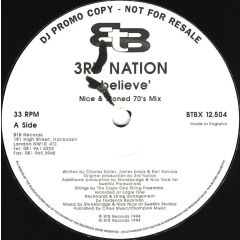 3rd Nation - 3rd Nation - I Believe - Btb Records