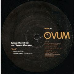 Marc Romboy Ft Tyree Cooper - Marc Romboy Ft Tyree Cooper - Lost - Ovum
