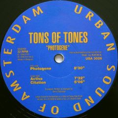 Tons Of Tones - Tons Of Tones - Photogene - Urban Sound Of Amsterdam