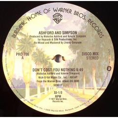 Ashford & Simpson - Ashford & Simpson - Don't Cost You Nothing - Warner Bros