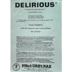 Juliet Roberts - Juliet Roberts - So Good (The Booker T Mixes) - Delirious