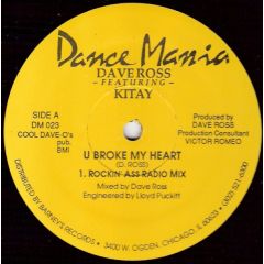 Dave Ross Ft Kitay - Dave Ross Ft Kitay - U Broke My Heart - Dance Mania