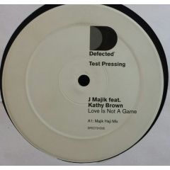 J Majik feat. Kathy Brown - Love Is Not A Game - Defected