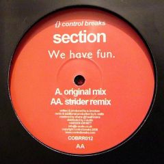 Section - Section - We Have Fun - Control Breaks