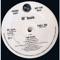 Lil Louis - Lil Louis - Club Lonely - Ffrr