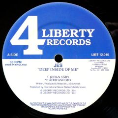 JES - JES - Deep Inside Of Me - 4 Liberty Records