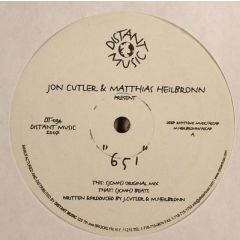 Jon Cutler & Matthias Heilbronn - Jon Cutler & Matthias Heilbronn - 651 - Distant Music