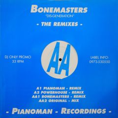 Bonemasters - Bonemasters - Dis-generation (The Remixes) - Pianoman Recordings